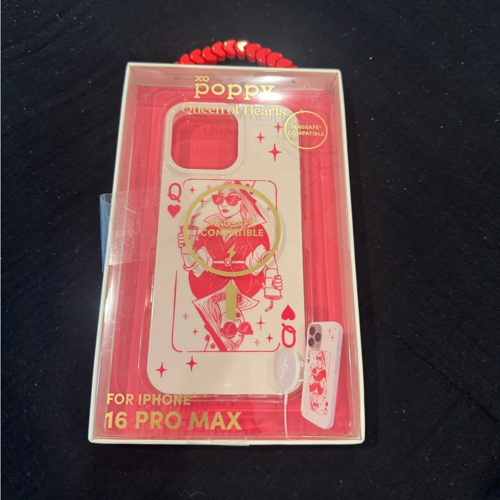 Queen of Hearts iPhone 16 Pro Max Case by XO POPPYprotect your phone in style❣️